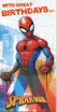 Picture of WITH GREAT BIRTHDAYS... BIRTHDAY MONEY WALLET CARD SPIDERMAN